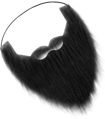 2 Ensembles Barbe Et Sourcils Autocollants - Fausse Barbe épaisse, Déguisement, Cosplay, Fête