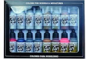 Av Vallejo Model Air Set - Metallic Effects X16