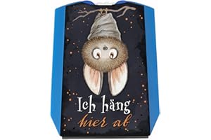 speecheese Il disco di parcheggio con simpatico pipistrello è un disco decorativo per l'auto, motivo pipistrello, giovani, donne, Halloween, soffice, raschietto per ghiaccio, in plastica stampata