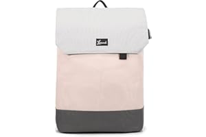 LOVEVOOK Damski Plecak na Laptopa 15,6 Cala, Wodoodporna Torba Szkolna z Przegrodą na Laptopa i Portem ładowania USB, Antykradzieżowy Plecak Podróżny do Podróży, Uniwersytetu, Biura, Szkoły, Różowy