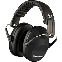 Vanderfields Ear Defenders Adults -26dB SNR - Midnight Black - Protection Passive Noise Cancelling Headphones - Safety Earmuf