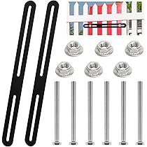 2 Set Fissaggio Cassetta Postale Per Recinzione - Staffe Acciaio Inox 215 Mm, Argento - Foto 6