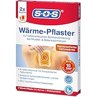 SOS Wärme-Pflaster, zur Schmerzlinderung bei Muskel- und Gelenkschmerzen, lösen Verspannungen mit bis zu 8 Stunden…