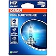 OSRAM COOL BLUE® INTENSE H7, +100% more brightness, up to 5,000K, halogen headlight lamp, LED look, Single Blister (1 lamp)