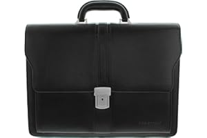 WILD THINGS ONLY !!! Bag Street Aktentasche Herren schwarz Kunstleder-Aktentasche Aktenkoffer Bürotasche, ohne, Schwarz