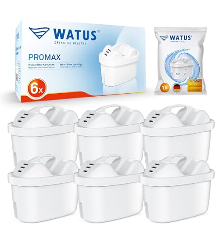BREAUILL Lot de 6 Cartouches de Filtre à eau de Remplacement pour Brita Maxtra Pro All-in-1