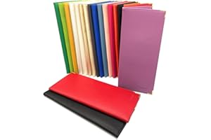 Charmoni - étui Pochette Porte chéquier Longue - Porte Carte crédit, Billet - Talon à Gauche - en Cuir (Cuir, Noir)