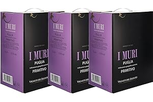 VIGNETI DEL SALENTO Bag in Box Primitivo Puglia I Muri IGP (3 x 5 Liter) V.Salento