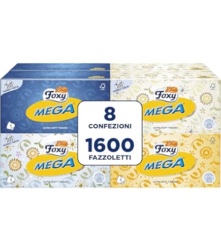 Kleenex Ultra Soft Fazzoletti 6 Box Da 80 Pezzi - Morbidezza Setosa - Carta FSC - Per Casa E Ufficio