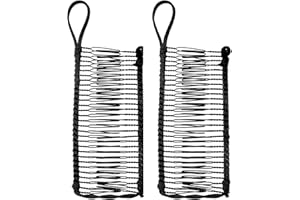 ZECHAO 2 PCS Banana Hair Clips Large Size Stretch Banana Clip 30 Teeth Vintage Clincher Combs Non Slip Banana Clip Black Banana Hair Grips Elastic Banana Hairpin for Women Natural Thick Hair Curly Hair