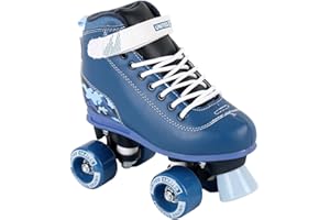 United Skates Roller Skates Kids - Girls Pink Roller Skates, Boys Blue Roller Skates, Ideal Quad Skates for Beginners for Indoor & Outdoor Use, Beginner Roller Boots Durable Wheels & Comfortable Fit