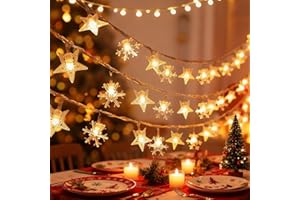 ALEGRE Dekoracyjny łańcuch świetlny LED (gwiazdy i płatki śniegu)