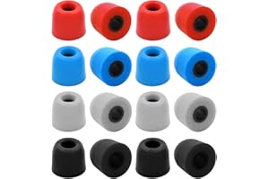 ARRDERLY 16 pezzi Memory Foam Ear Buds, Tappi di ricambio per auricolari, copertura insonorizzante per cuffie, cuffie con cancellazione del rumore, auricolari in-ear