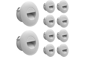‎LIGHTWORLD24 WELT DER LICHTER LIGHTWORLD24 LED Step Light Stair Lighting Stair Light Wall Recessed Spotlight Stair Light Hallway Light Night Light White 2W IP65 180LM Set of 10