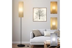 MARLRIN Marlin Stehlampe Wohnzimmer wird mit einer 12W E27 Glühbirne geliefert, 3 Farbtemperaturen, Wohnzimmer, Geeignet für Schlafzimmer, Lesen, Büro usw