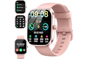 Soudorv Smartwatch Donna, 2025 Orologio Smart Watch con Effettua/Risposta Chiamate, 1,91'' HD Orologio Fitness con Sonno/Cardiofrequenzimetro/Contapassi, 112+ Sportive Fitness Tracker per Android iOS