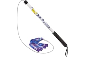 SQUISHY FACE STUDIO Squishy Face Flirt Pole Jr V2 with Purple/Blue Lure