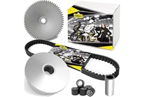 Area1 Kit variateur de remplacement avec courroie pour scooter 50cc 2T – Compatible TPH, Zip, NRG mc2 mc3, Power, Liberty, Free, Runner, ET2, LX, LXV, S, Primavera, SR 50R, Scarabeo, Sportcity, Motard