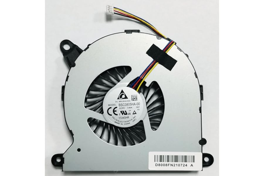 Fleshy Leaf CPU Cooling Fan Replacement for Intel NUC8 NUC8i7BEH NUC8i5BEH NUC8i3BEH BSC0805HA-00 5V