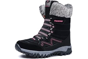 AARDIMI Warm Gefüttert Winterschuhe Damen Schneestiefel Wasserdicht Outdoor Trekking Wanderschuhe Gr. 35-42