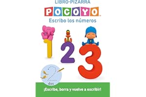 Pocoyó. Lectoescritura - Escribo los números (Libro-pizarra): ¡Escribe, borra y vuelve a escribir! (Altea)