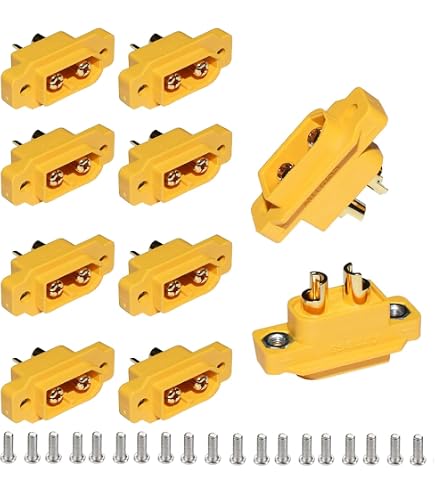 Connecteurs XT60 RUNCCI-YUN - 10 Mâles + 10 Femelles - Pour Batterie RC Lipo