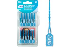 TePe EasyPick tandpetare M/L/Enkel och effektiv mellanrumsrengöring, för en frisk mun och rena tänder / 1 x 60 tandstickor, r