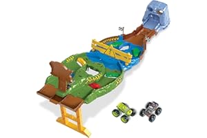 Hot Wheels - City Set Super Squalo Playset con 1 Macchinina, Pista a Tema Nemesi, Si Collega ad Altri Playset, Giocattolo per Bambini 4+ Anni, HDP06