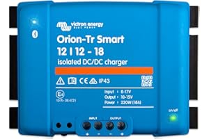 Victron Energy Orion-Tr Smart DC to DC Charger (Bluetooth) - 12/12-Volt 18 amp 220-Watt - Battery Charger for Dual Battery Systems - Isolated