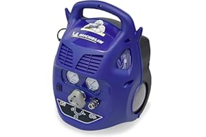 MICHELIN Compresseur d'Air Portatif MCX6U - Cuve 6 Litres - Sans Huile - Moteur 1.5 cv - Pression Maximale 8 bar - Débit d'Air 160 l/min - 9.6 m³/h