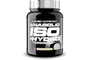‎SCITEC NUTRITION Scitec Nutrition Anabolic Iso+Hydro - mieszanka białek serwatkowych - z kreatyną, macą i aminokwasami - kompleks ZMB6 dla utrzymania testosteronu, 920 g, Ciasteczka z kremem