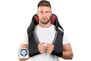 Massaggiatore schiena e collo Donnerberg -7 anni di garanzia-Alta qualità tedesca-Massaggio dei tessuti profondi-2 tecniche di massaggio-Massaggiatore spalle e schiena