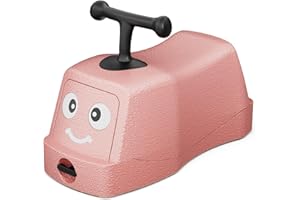 KORIMEFA 4 in 1 Rutschauto, Baby Walker mit 360° Geräuschlose Räder, Lauflernhilfe mit Aufbewahrungsfunktion, Lauflernwagen Baby ab 6 Monaten (Rosa)