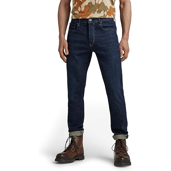 G-STAR Uomo A-Staq Tapered Jeans, Blu (3d raw denim D20005