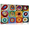 Farbstudie Quadrate by Wassily Kandinsky Canvas Wall Art Picture Print (18x12in)
