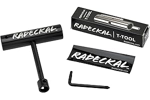RADECKAL Compact Pocket Skate Tool- T Tool All in One Skate Tool for Skateboards, Collapses to a Compact Size to Fit in Your Pocket