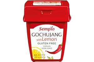 Sempio Gochujang with Lemon (250g) - Korean Chili Paste, Sweet, Sour, Savory & Spicy. Red Pepper Sauce for Tteokbokki, Korean Food, Vegan, Non-GMO