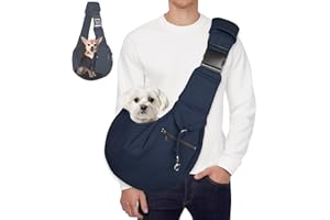 LOLLANDA Sac de transport pour chien - Sac de transport pour petits chiens - Avec sac de transport réglable - Pour promenades et activités (bleu)