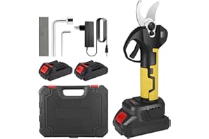 DOYFAY Electric Pruning Shears,30MM Cordless Electric Secateurs,Professional Pruning Shears with 2Pack 21V Rechargeable Batteries,Tree Branch Pruner for Garden Orchards to Pruning Branches