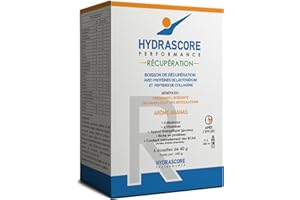 Hydrascore - Boisson de Récupération Ananas - 6 Sachets - Peu de Sucres - Boisson Hypotonique Energétique - Running, Trail, Vélo - Hydratation - Électrolytes BCAA Hydratation - H1011