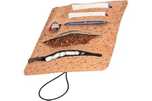 SIMARU Trwała korkowa torba tokarska, ekologiczna, wegańska torba na papierosy/tytoń z wymiennym zamknięciem i praktycznymi dodatkowymi przegródkami – odporna na działanie wody i Robus