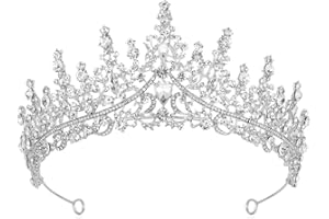 GUGATAD Coroncina Corona Compleanno Coroncina Sposa Diadema Principessa per Donna Bambina Coroncina Pageants Parti Compleanno Corona Tiara Cerchietto Sposa
