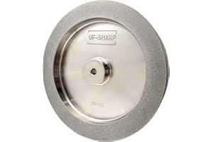 UF-SHARP CBN Schleifscheibe für T8 T7 Nassschleifmaschine 250mm*50mm*12mm (Rechter Winkel, 160 Körnung)