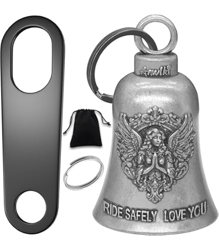 Mocy Bell FREEDOM Campana Portafortuna Per Moto In Acciaio Inox 316L - Gremlin Bell - 40mm - 6