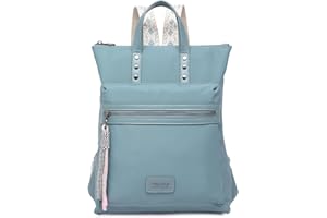 Miss Lulu Ladies Backpack Fashion Travel Rucksack Lightweight PU Shoulder Bag Women Waterproof Casual Daypack with Boho-chic Straps