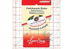 Sew Easy Patchwork Ruler Square 6.5" x 6.5"