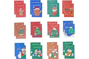 dancepandas Mini Bloc de Notas de Navidad 24PCS Mini Cuadernos Bolsillo de Navidad Cuaderno de Notas Cuadernos de Bolsillo para Niños Regalo de Cumpleaños de Navidad