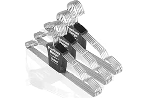 Kleiderbügel Metall,Qualsen 30 Stück Eisen Kleiderbügel,Metallbügel,Clothes Hangers,Platzsparende Kleiderbügel Edelstahl Kleiderbügel Draht für Anzug T-Shirt Hemd Jacke Kleid Hose(42 cm)