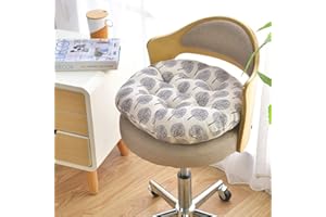 Morbuy Home Colourful Round Seat Pads, Comfortable Garden Kitchen Dining Chair Cushion Many Colours for Cushions Indoor Outdoor Décor (45 * 45,jungle)