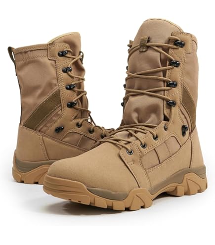 LZQpearl Sommer Wanderschuhe Für Herren – Taktische Arbeitsstiefel, Atmungsaktiv & Rutschfest, Für Outdoor